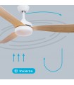 Ventilador CEFALU Blanco DC 15W 1534Lm 3 Aspas Haya CCT