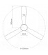 Ventilador CEFALU Blanco DC 15W 1534Lm 3 Aspas Haya CCT