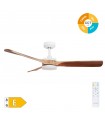 Ventilador MISSTRETA Blanco DC 15W 1534Lm 3 Aspas Madera CCT
