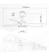 Ventilador MISSTRETA Blanco DC 15W 1534Lm 3 Aspas Madera CCT