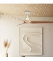 Ventilador FRATELLO Blanco DC 15W 1534Lm 3 Aspas Madera CCT