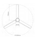 Ventilador FRATELLO Blanco DC 15W 1534Lm 3 Aspas Madera CCT