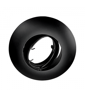 Aro Empotrable Basculante Redondo MAX100 Negro
