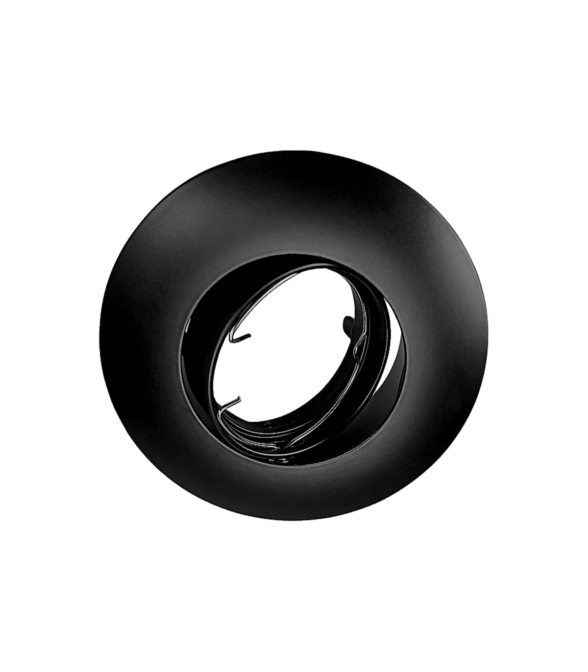 Aro Empotrable Basculante Redondo MAX100 Negro