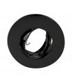 Aro Empotrable Basculante Redondo MAX100 Cromo Negro