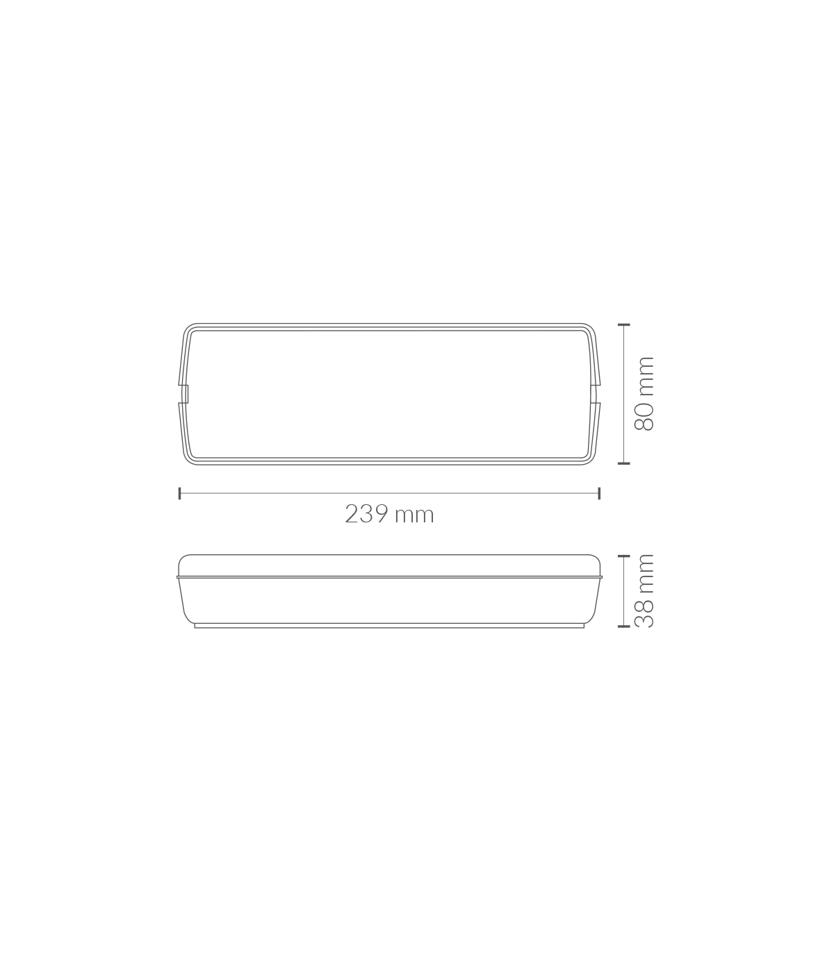 Emergencia Led LUMINE 1.5W 100Lm IP20 No Permanente Negra