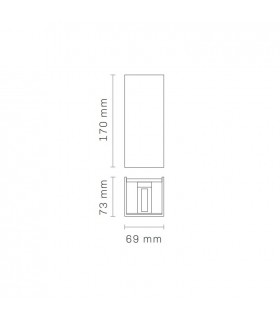 Aplique Led De Pared REX 10W 1180LM IP65 CCT Blanco