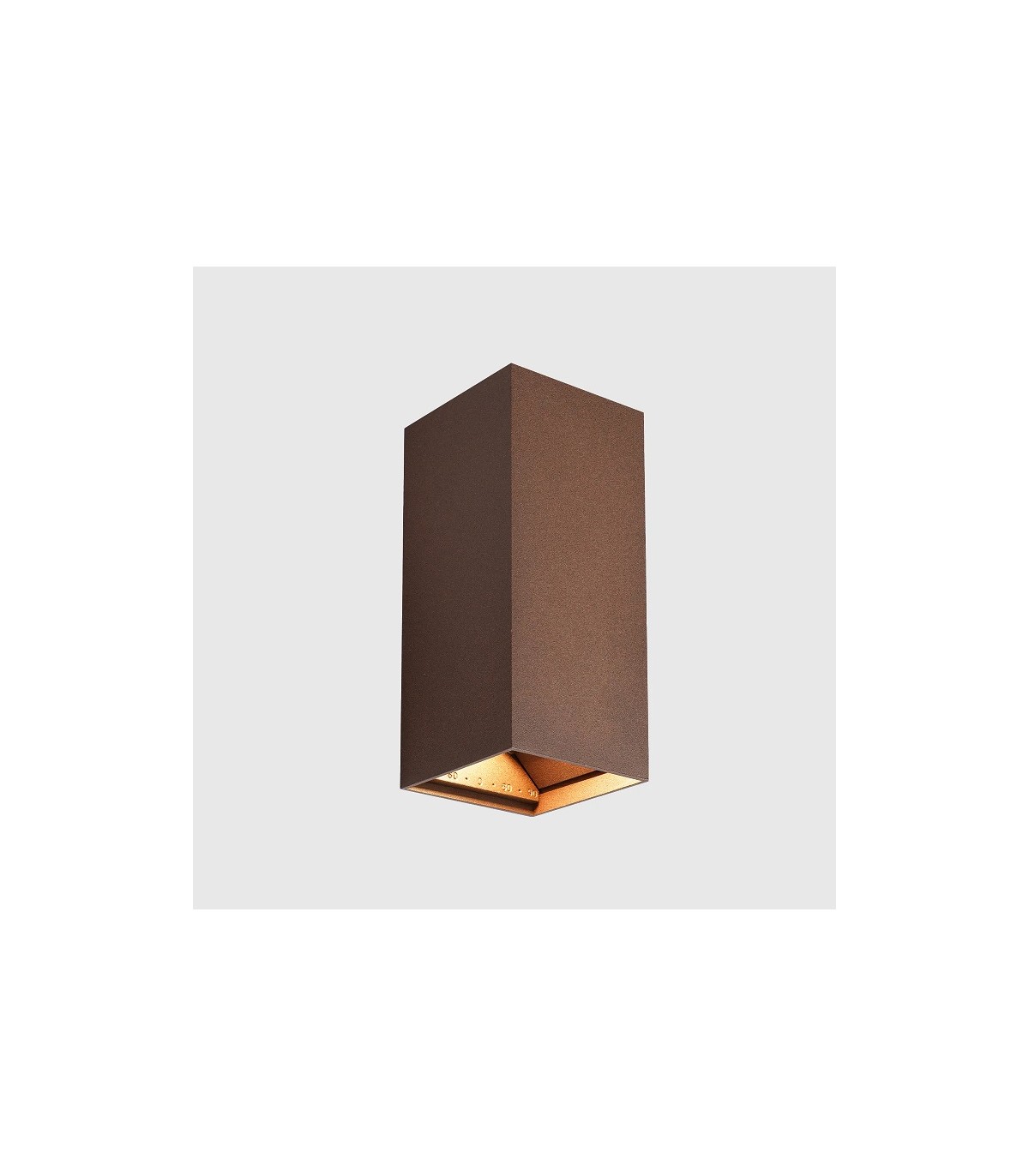 Aplique Led De Pared REX 10W 1180LM IP65 CCT Óxido Corten