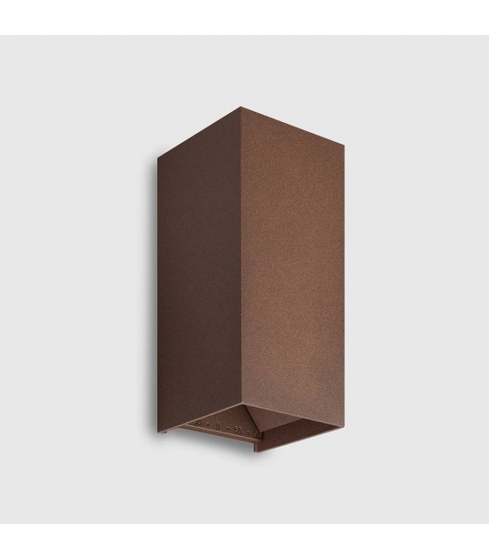 Aplique Led De Pared REX 10W 1180LM IP65 CCT Óxido Corten