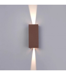 Aplique Led De Pared REX 10W 1180LM IP65 CCT Óxido Corten