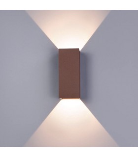 Aplique Led De Pared REX 10W 1180LM IP65 CCT Óxido Corten