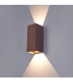 Aplique Led De Pared REX 10W 1180LM IP65 CCT Óxido Corten