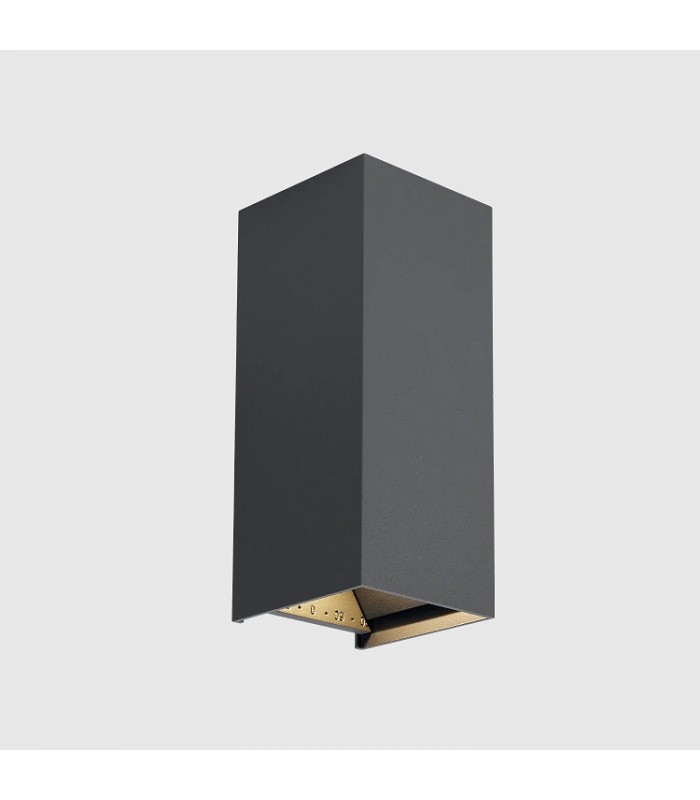 Aplique Led De Pared REX 10W 1180LM IP65 CCT Gris Antracita