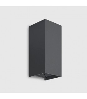 Aplique Led De Pared REX 10W 1180LM IP65 CCT Gris Antracita