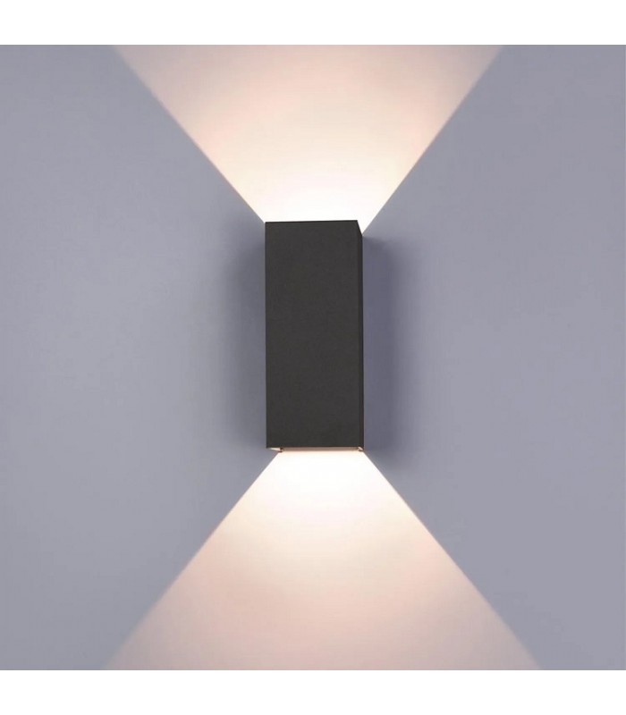 Aplique Led De Pared REX 10W 1180LM IP65 CCT Gris Antracita