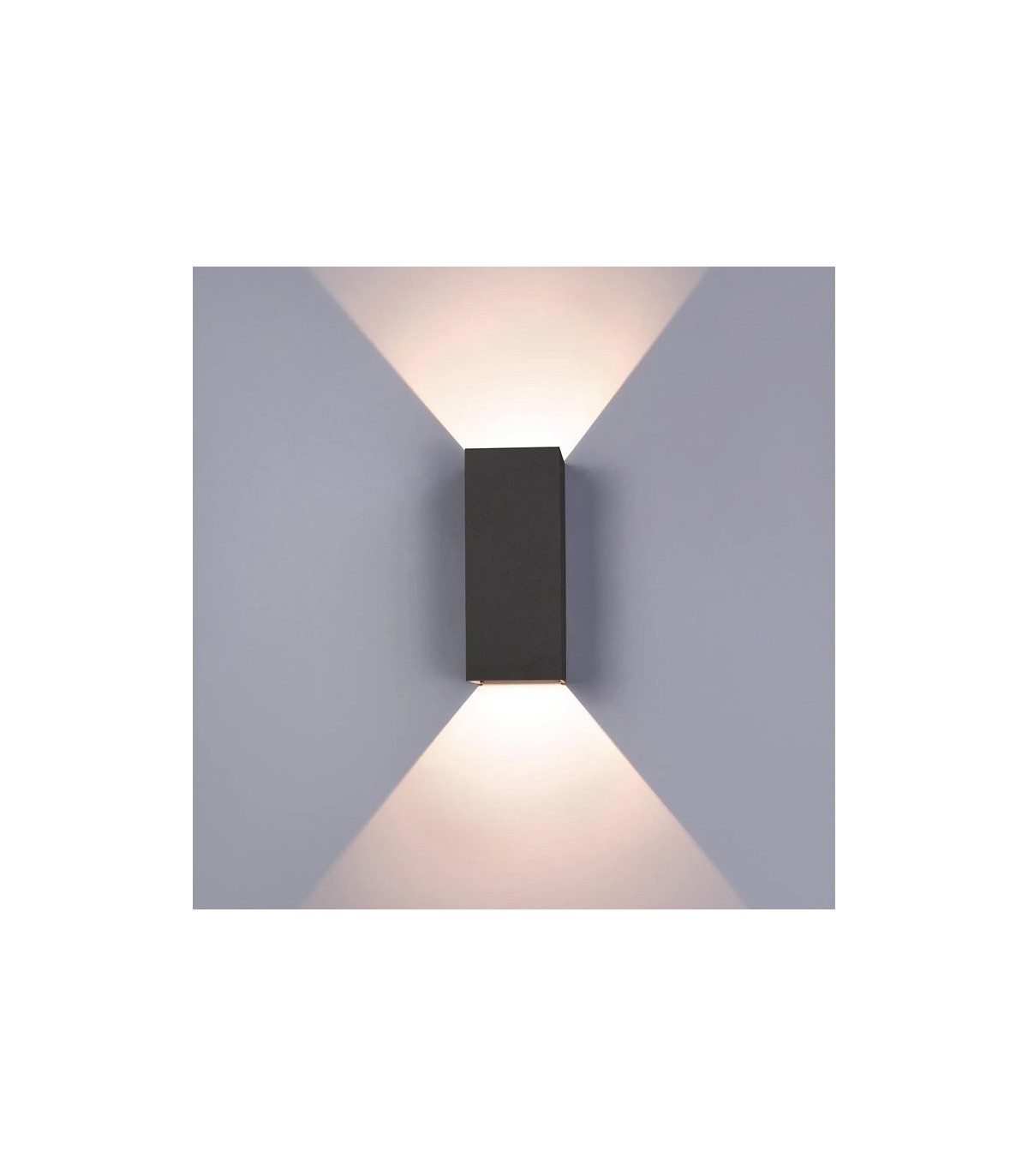 Aplique Led De Pared REX 10W 1180LM IP65 CCT Gris Antracita