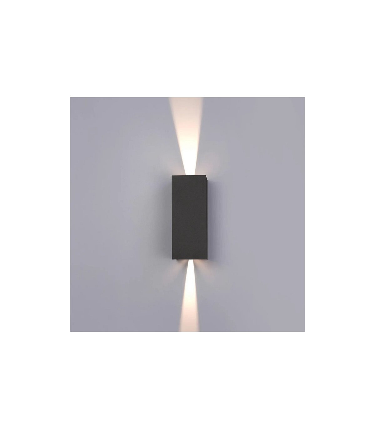 Aplique Led De Pared REX 10W 1180LM IP65 CCT Gris Antracita