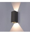 Aplique Led De Pared REX 10W 1180LM IP65 CCT Gris Antracita