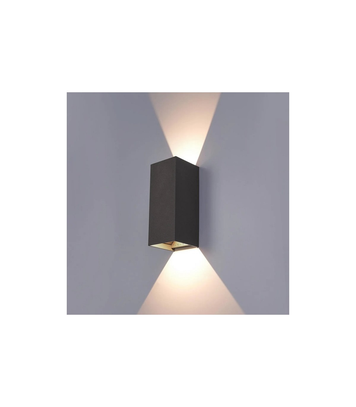 Aplique Led De Pared REX 10W 1180LM IP65 CCT Gris Antracita