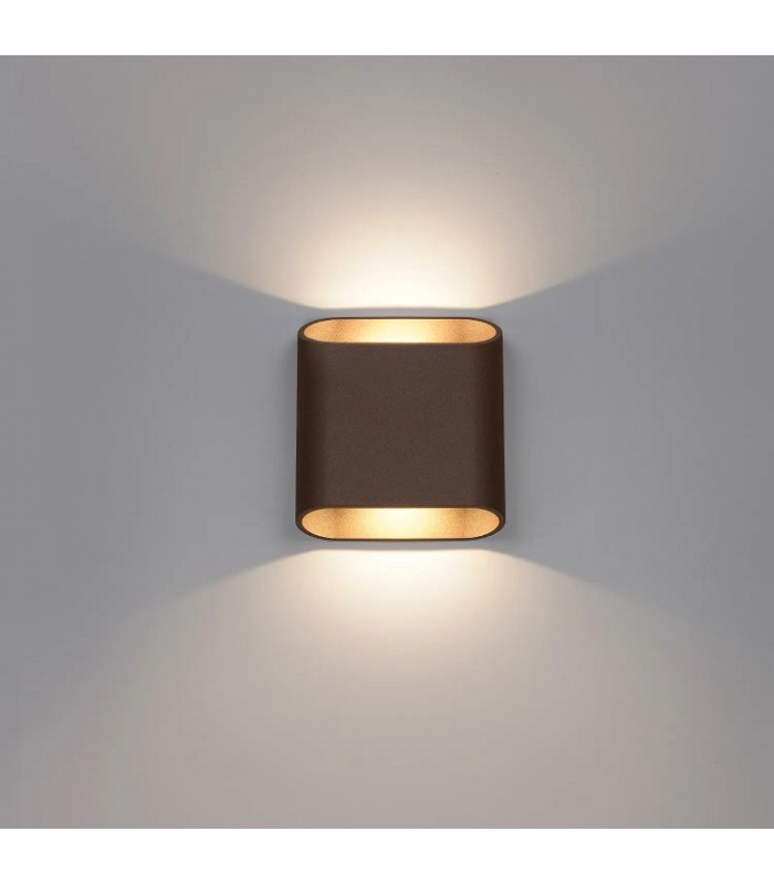 Aplique Led De Pared MAR 10W 1105LM IP65 CCT Óxido Corten