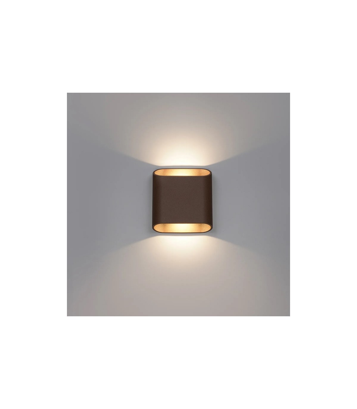 Aplique Led De Pared MAR 10W 1105LM IP65 CCT Óxido Corten