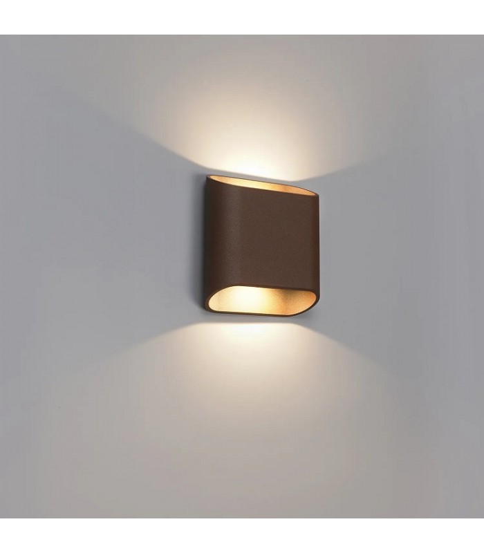 Aplique Led De Pared MAR 10W 1105LM IP65 CCT Óxido Corten