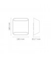 Aplique Led De Pared MAR 10W 1105LM IP65 CCT Óxido Corten