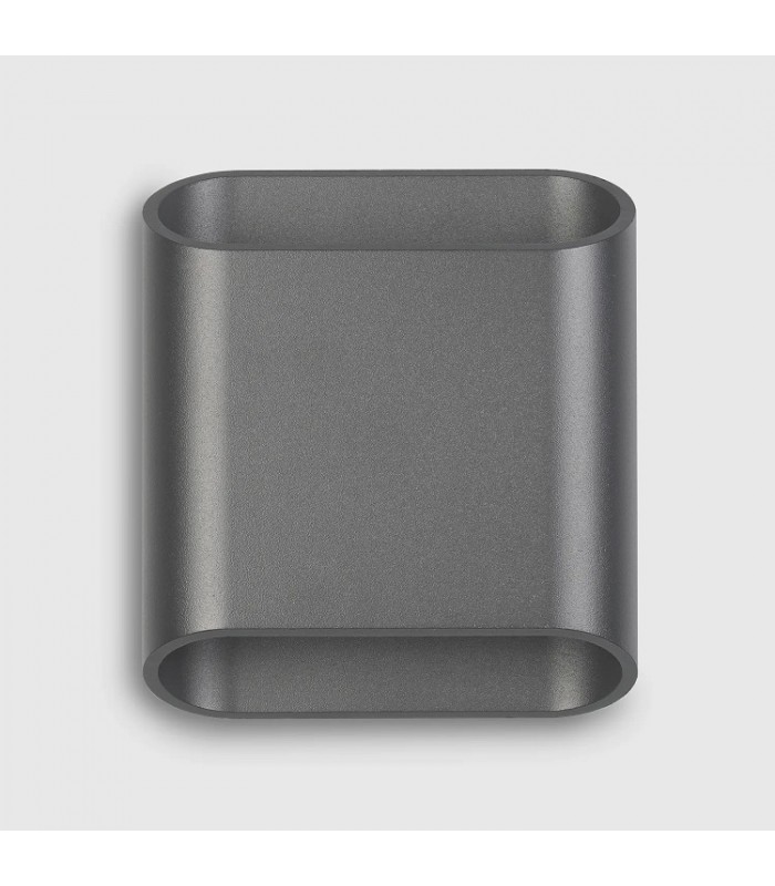 Aplique Led De Pared MAR 10W 1105LM IP65 CCT Gris Antracita