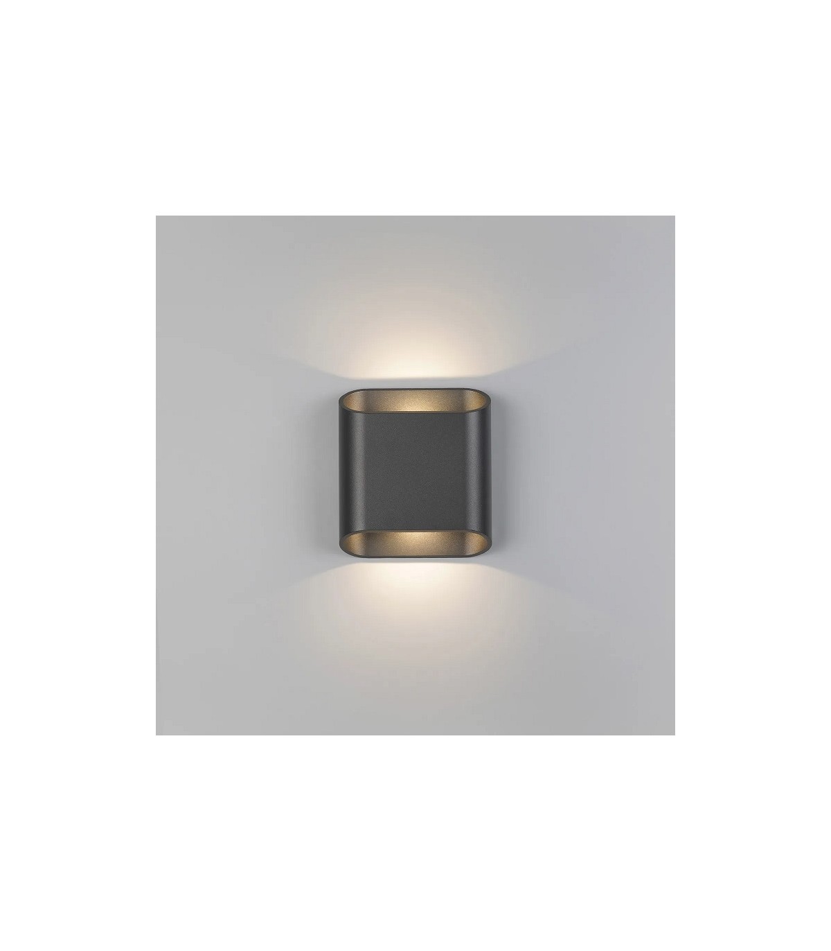 Aplique Led De Pared MAR 10W 1105LM IP65 CCT Gris Antracita