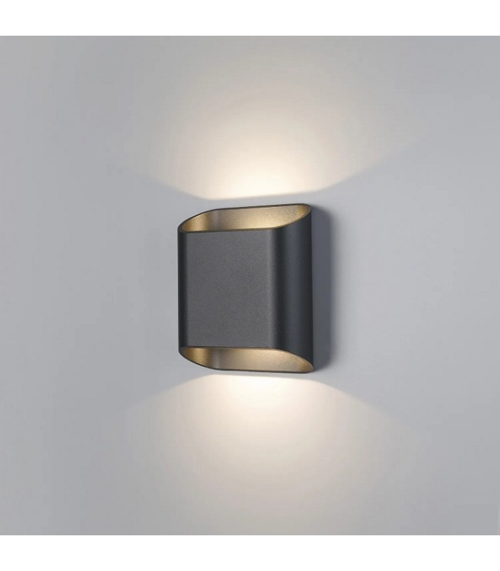 Aplique Led De Pared MAR 10W 1105LM IP65 CCT Gris Antracita