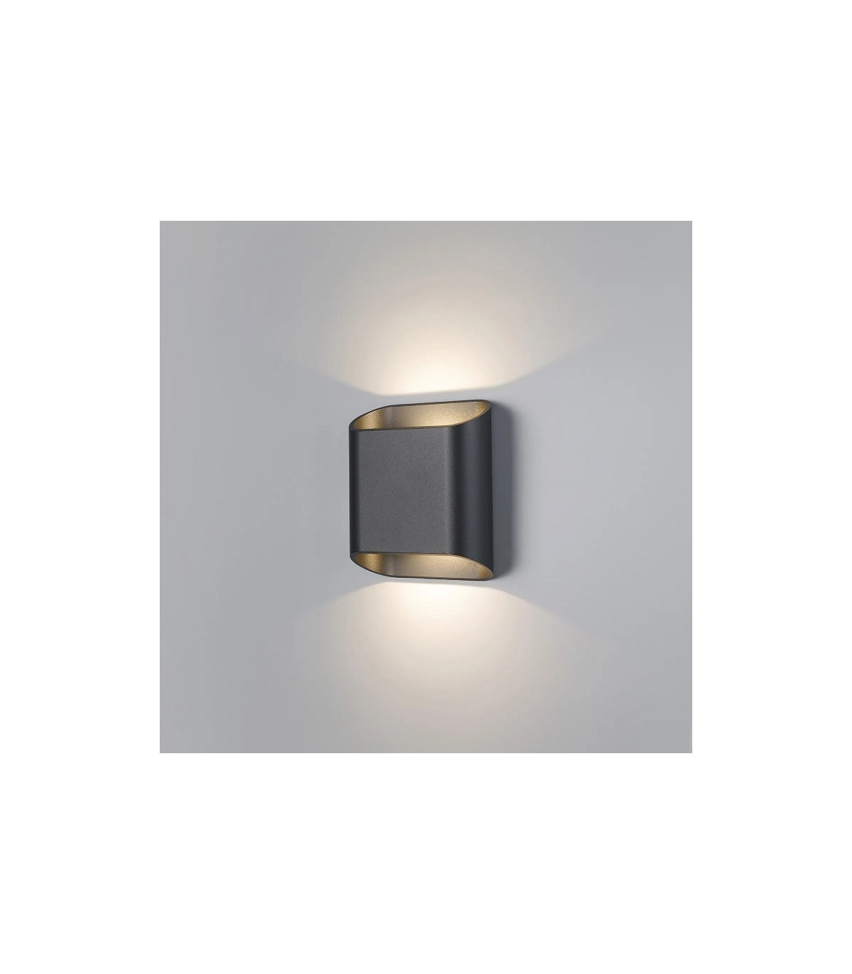 Aplique Led De Pared MAR 10W 1105LM IP65 CCT Gris Antracita