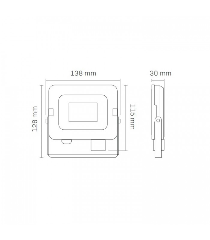 Proyector MAXLED Blanco 20W 1600Lm 120º IP65 CCT