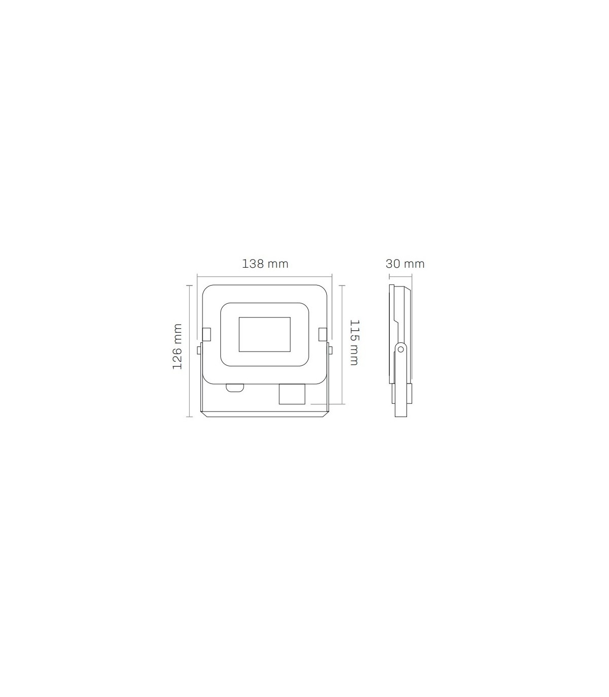 Proyector MAXLED Blanco 20W 1600Lm 120º IP65 CCT