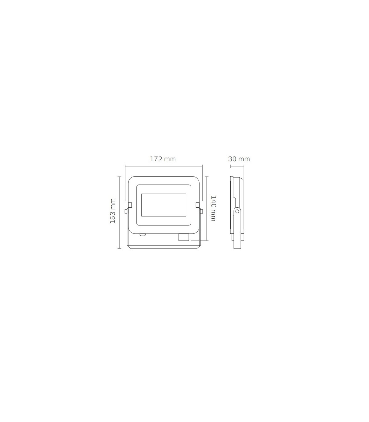 Proyector MAXLED Blanco 30W 2400Lm 120º IP65 CCT