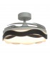Ventilador ONDAS DC 72W 6480Lm 4 Aspas Blanco/Negro CCT