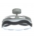 Ventilador ONDAS DC 72W 6480Lm 4 Aspas Blanco/Negro CCT