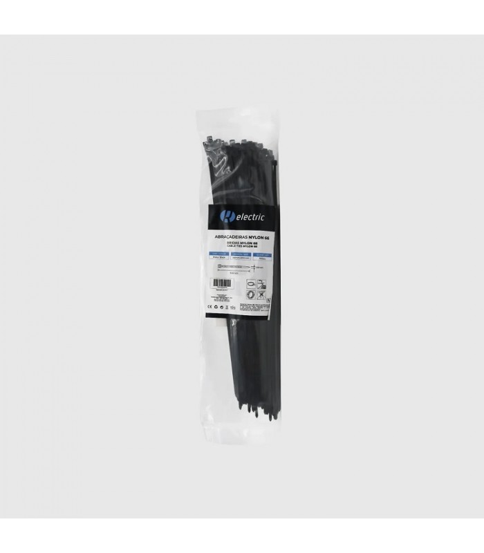 Bridas RELECTRIC NYLON66 300x3.6mm Negro 100 Uds.