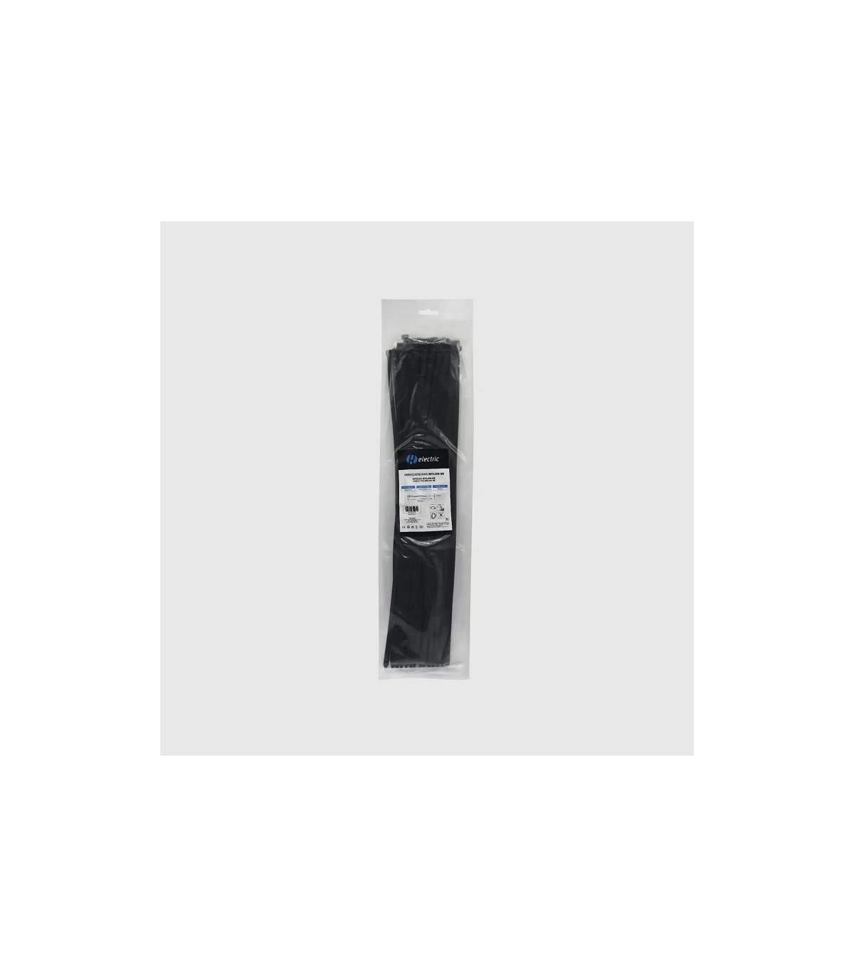 Bridas RELECTRIC NYLON66 550x7.6mm Negro 100 Uds.