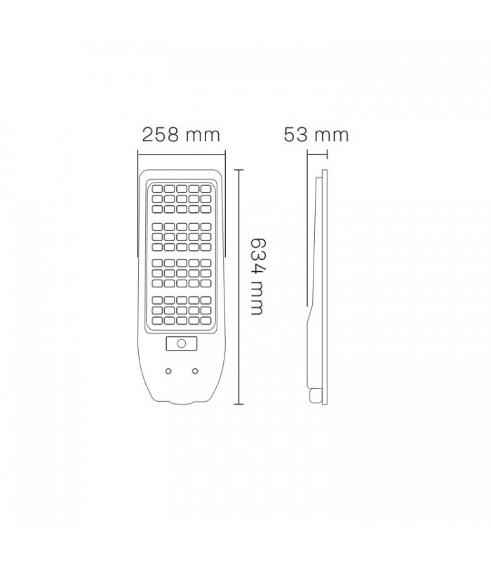 Farola Led Solar MAXLED 150W/15W 1800Lm IP54
