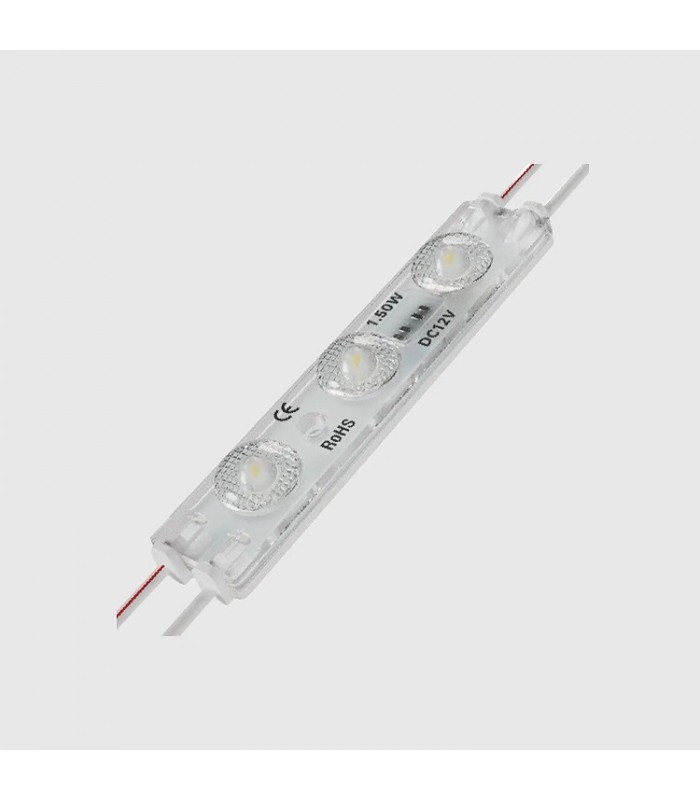Módulo 3Led MAXLED 1.5W 200LM 175º 12VDC IP67