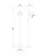Bolardo/Baliza EVEREST 1xGX53 Blanco IP65
