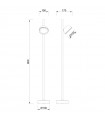 Bolardo/Baliza EVEREST 1xGX53 Blanco IP65
