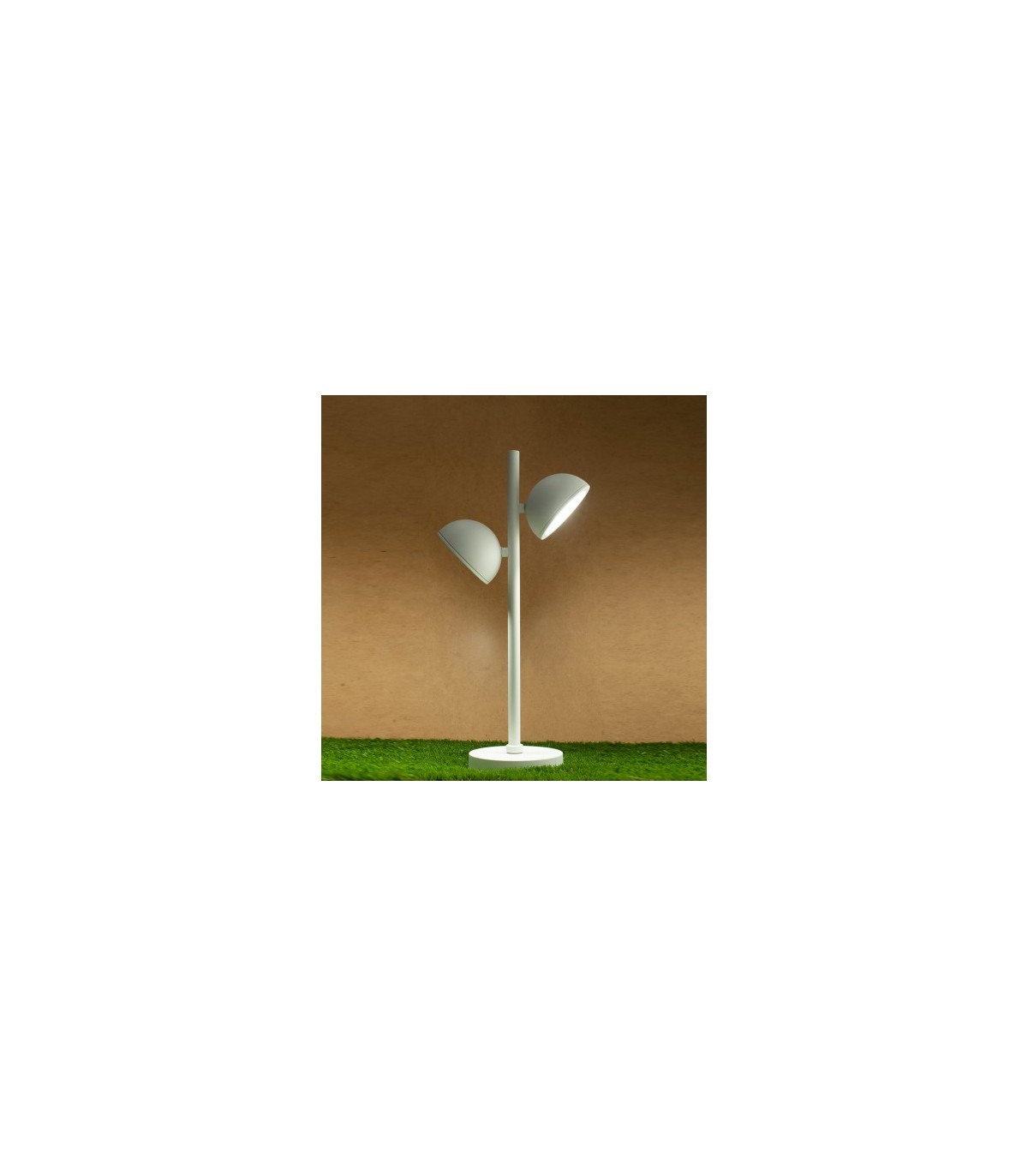 Sobremuro EVEREST 2xGX53 Blanco IP65