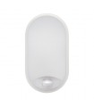 Aplique Led Oval RABAT Blanco con sensor 14W 1400Lm IP65 CCT