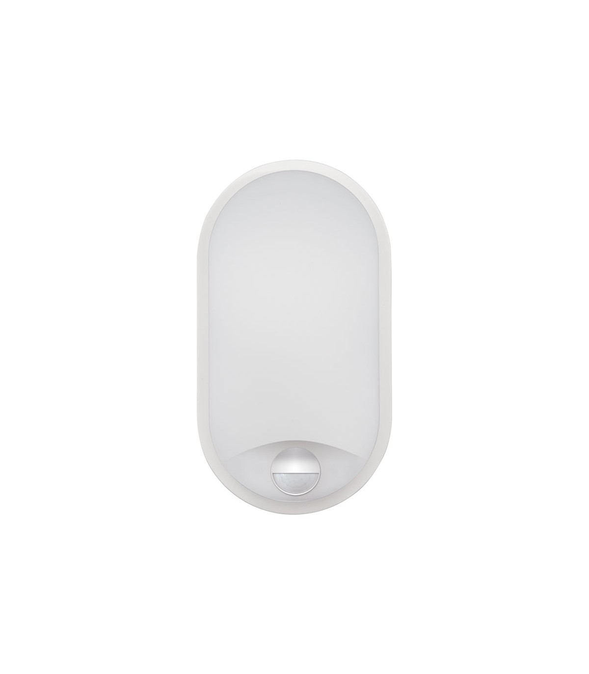 Aplique Led Oval RABAT Blanco con sensor 14W 1400Lm IP65 CCT
