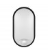 Aplique Led Oval RABAT Negro con sensor 14W 1400Lm IP65 CCT
