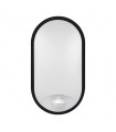 Aplique Led Oval RABAT Negro con sensor 14W 1400Lm IP65 CCT