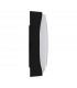 Aplique Led Oval RABAT Negro con sensor 14W 1400Lm IP65 CCT