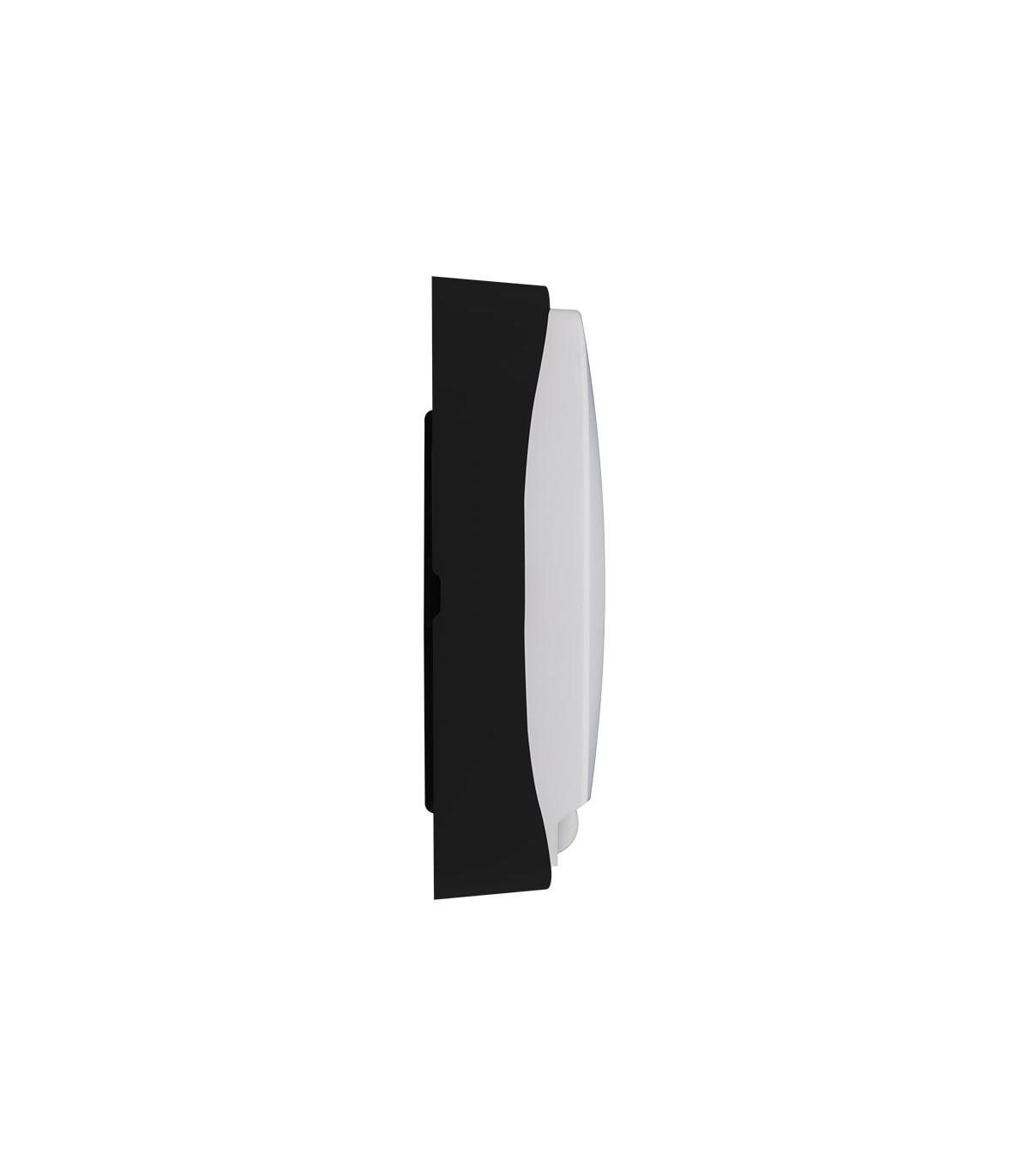 Aplique Led Oval RABAT Negro con sensor 14W 1400Lm IP65 CCT