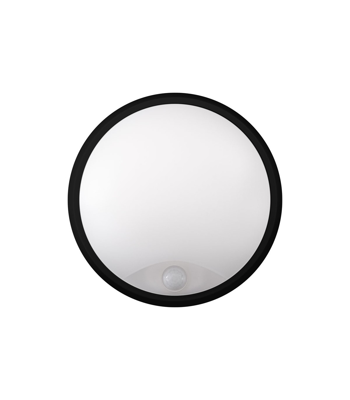 Aplique Led ACRA Negro con sensor 14W 1400Lm IP65 CCT